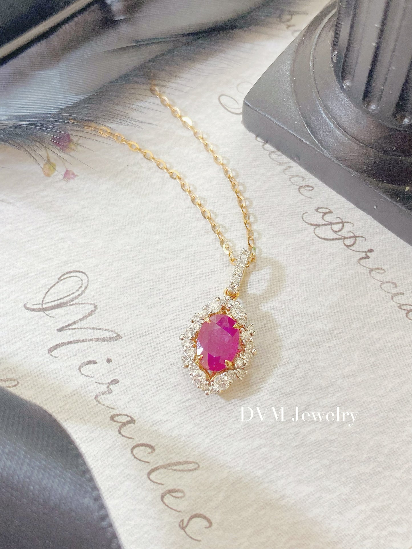 18K GOLD RUBY PENDANT | Gpru0015