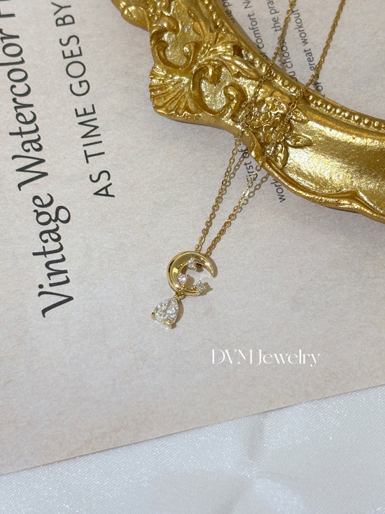 18K GOLD DIAMOND NECKLACE |Dnw0062
