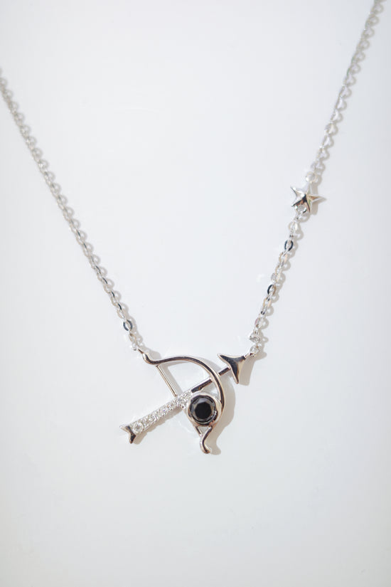 需訂製•Sagittarius•18K GOLD BLACK DIAMOND NECKLACE