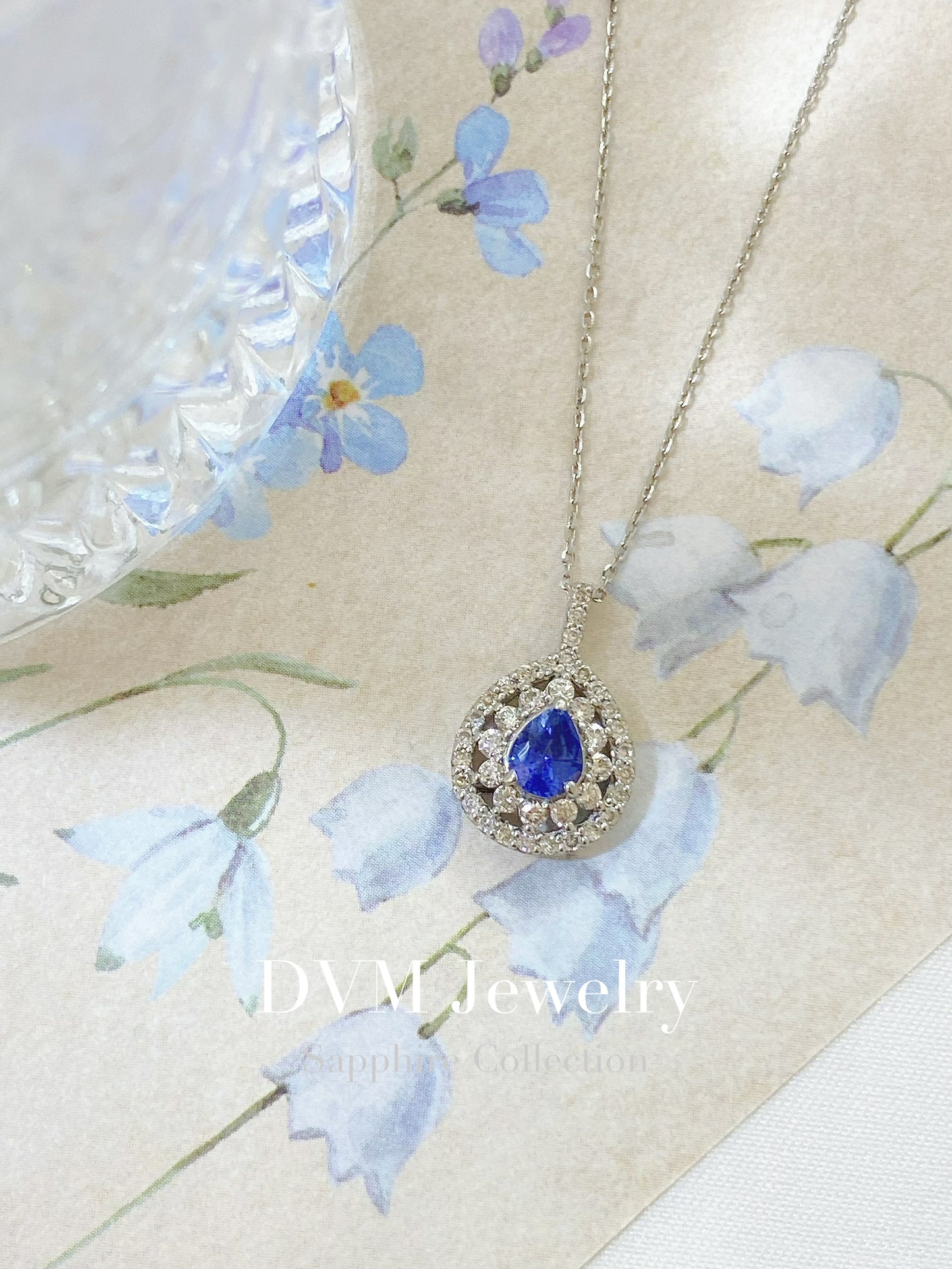 PT900 SAPPHIRE NECKLACE | Gns0024