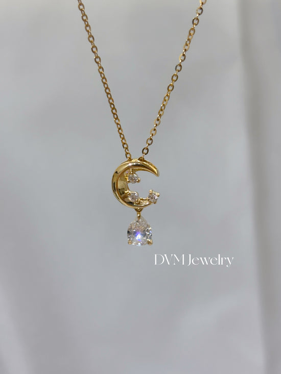 18K GOLD DIAMOND NECKLACE |Dnw0062