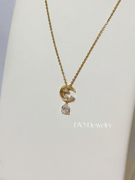 18K GOLD DIAMOND NECKLACE |Dnw0062