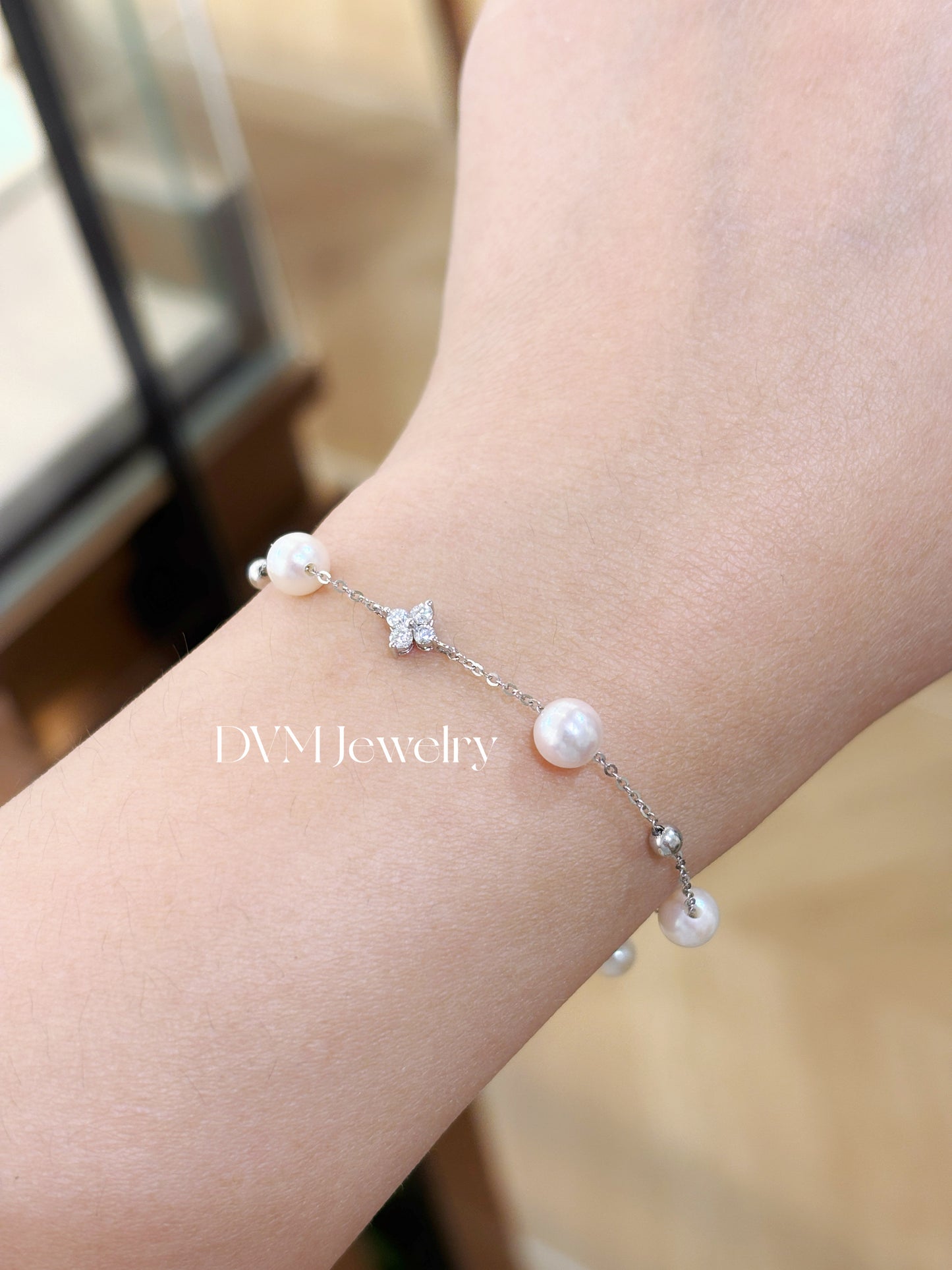 18K GOLD PEARL  BRACELET |Pb0012
