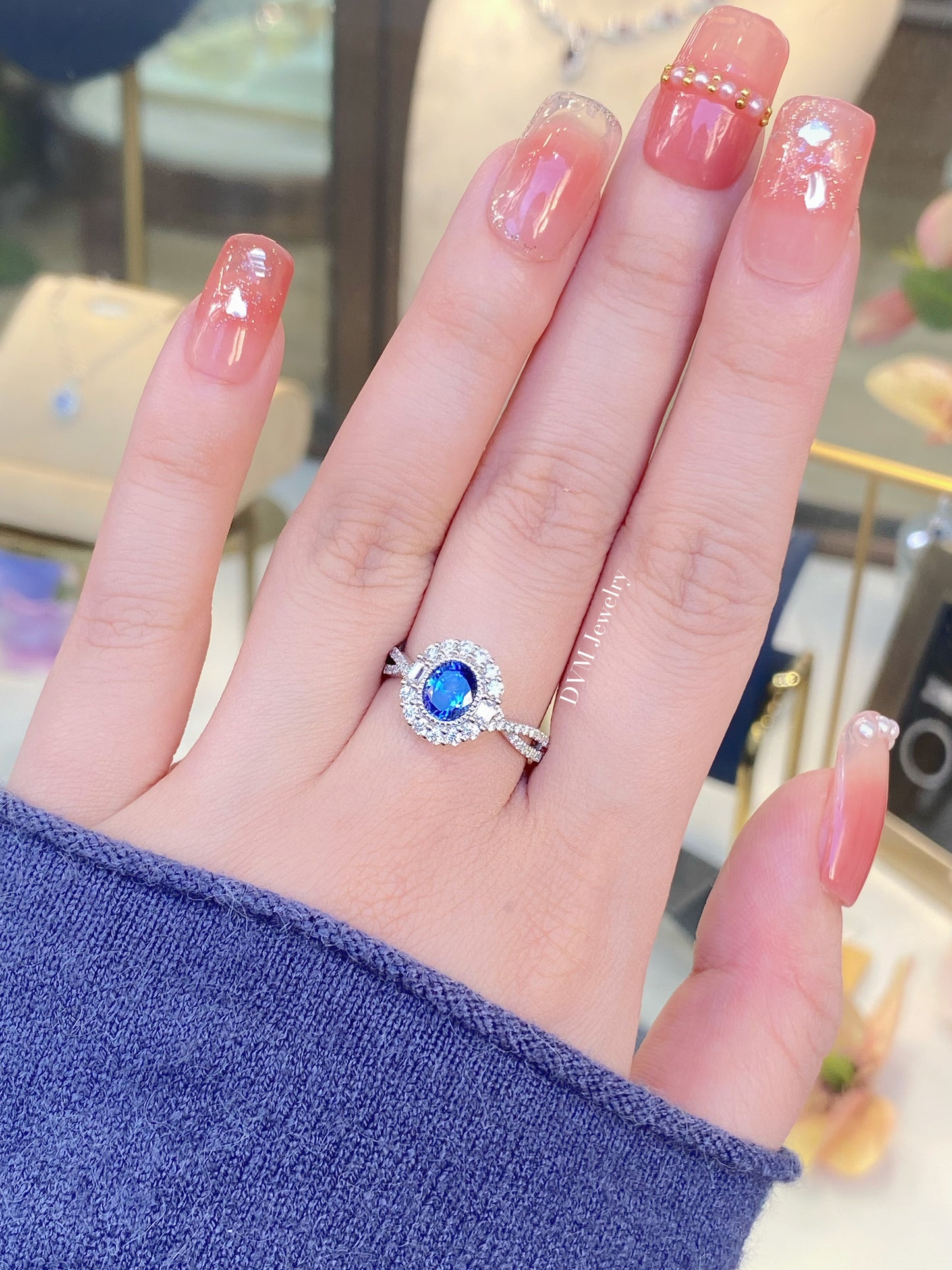 18K GOLD SAPPHIRE RING(GUILD) | Grs0047