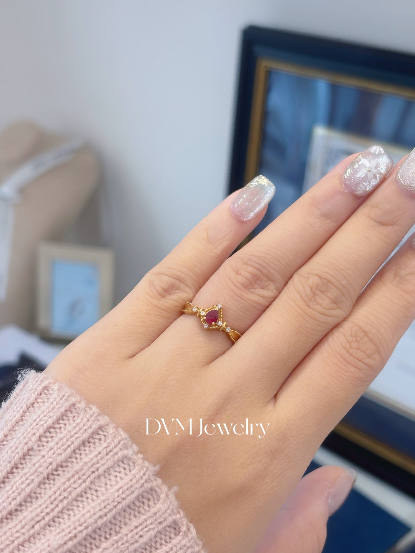 18K GOLD RUBY RING |Grru0016