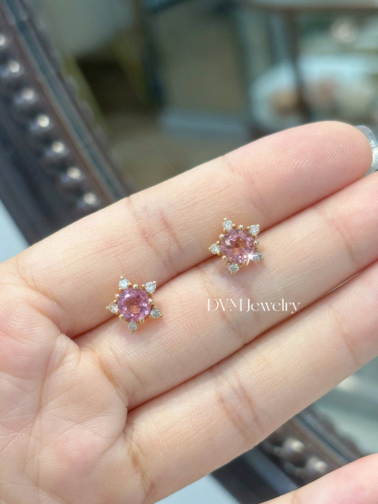 18K GOLD TOURMALINE EARRING | Geto0006