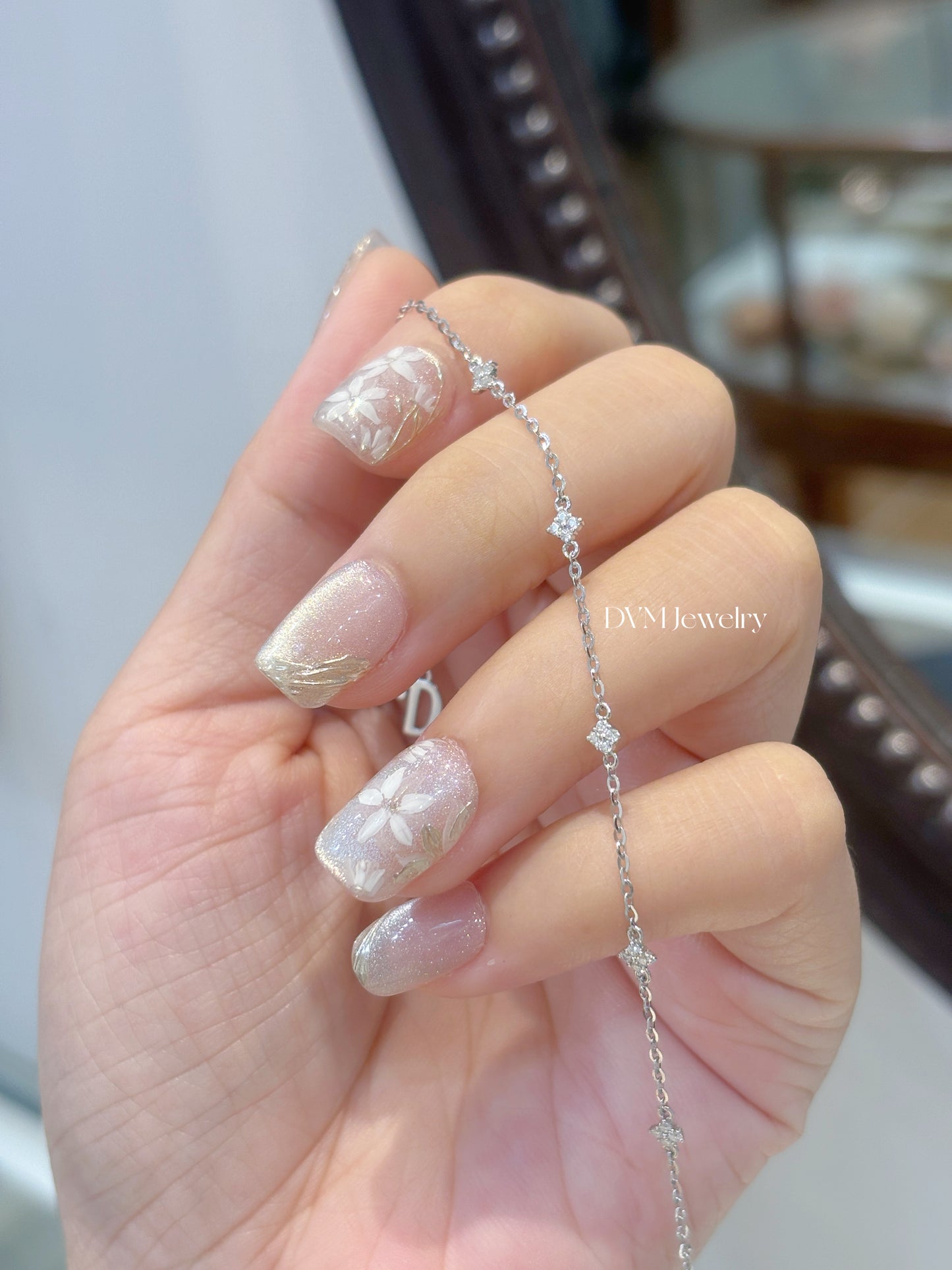 18K WHITE GOLD DIAMOND  BRACELET | Dbw0016