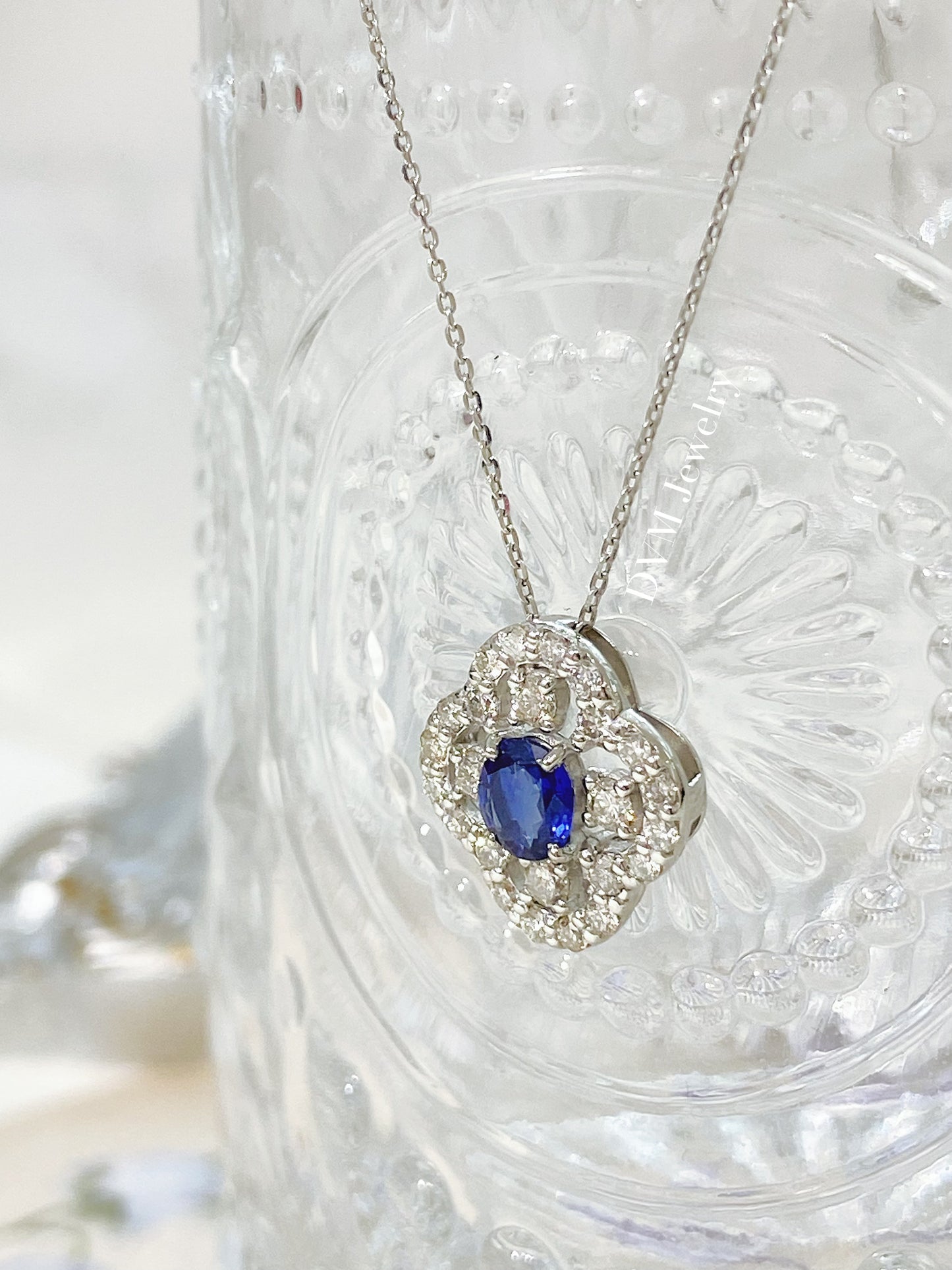PT900 SAPPHIRE NECKLACE | Gns0021