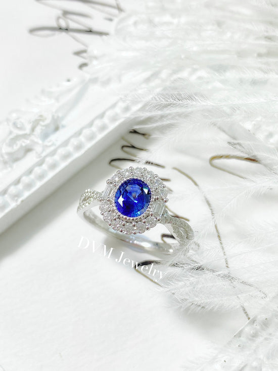 18K GOLD SAPPHIRE RING(GUILD) | Grs0047