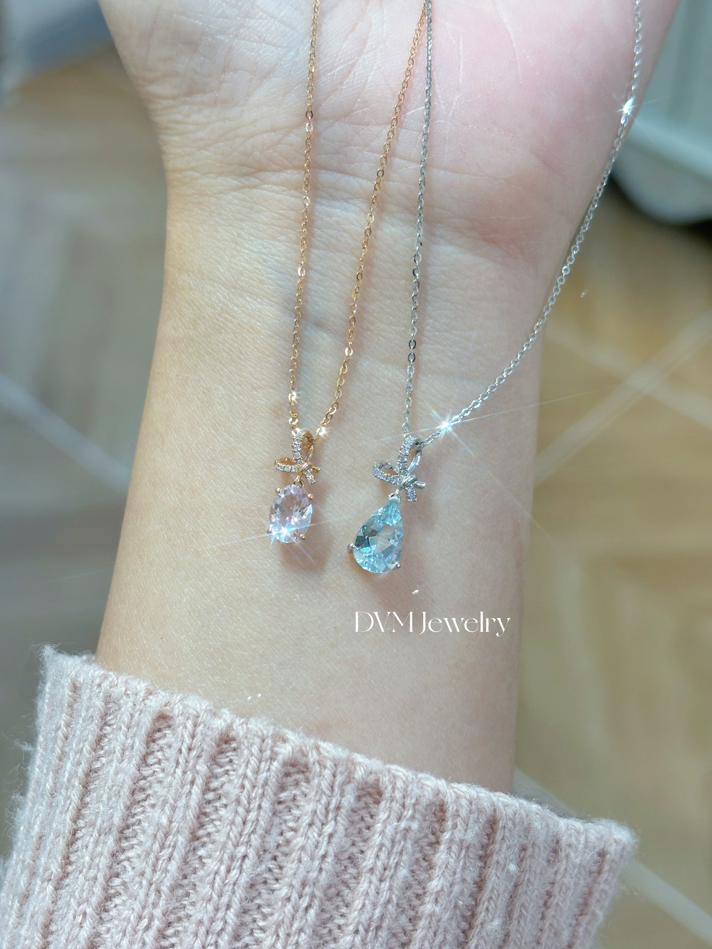 需訂製-18K ROSE GOLD MORGANITE PENDANT | Gpm0002