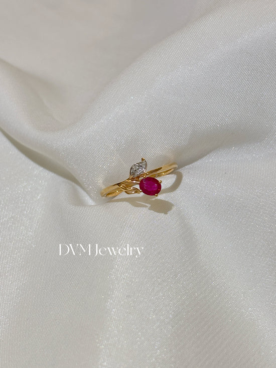 18K GOLD RUBY RING | Grru0032