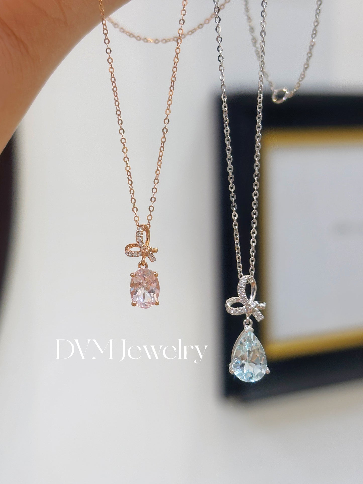 需訂製-18K ROSE GOLD MORGANITE PENDANT | Gpm0002