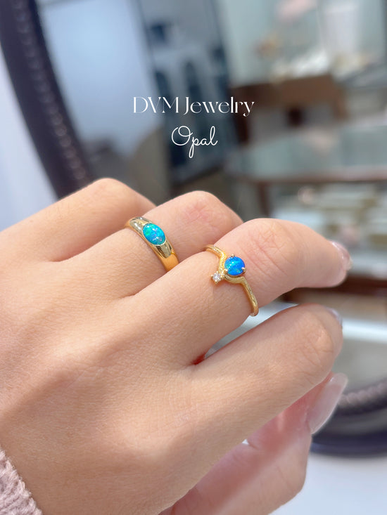 18K GOLD OPAL RING |Gro0007