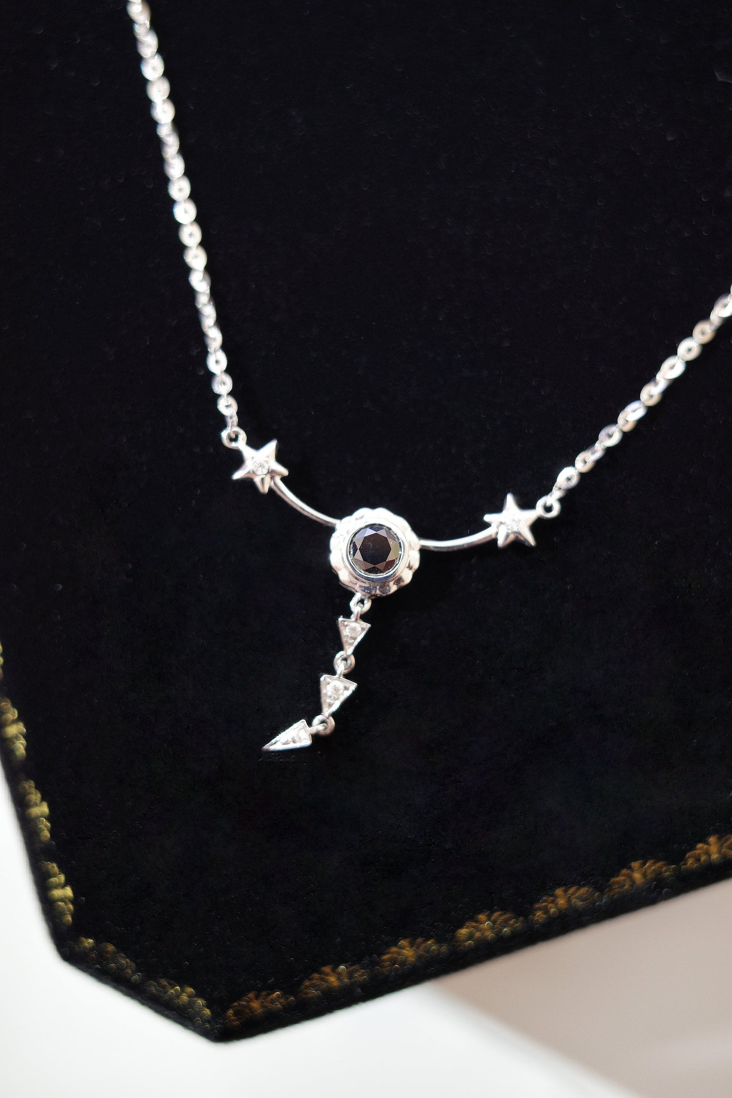 •Scorpio•18K GOLD BLACK DIAMOND NECKLACE