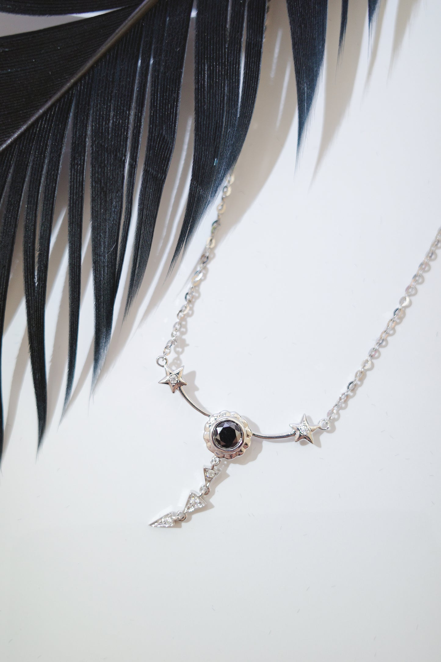 •Scorpio•18K GOLD BLACK DIAMOND NECKLACE
