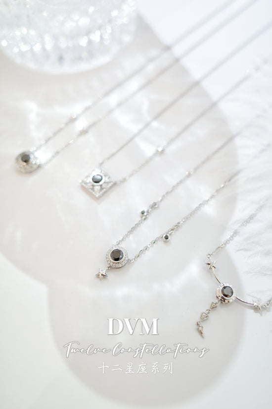 需訂製•Libra•18K GOLD BLACK DIAMOND NECKLACE