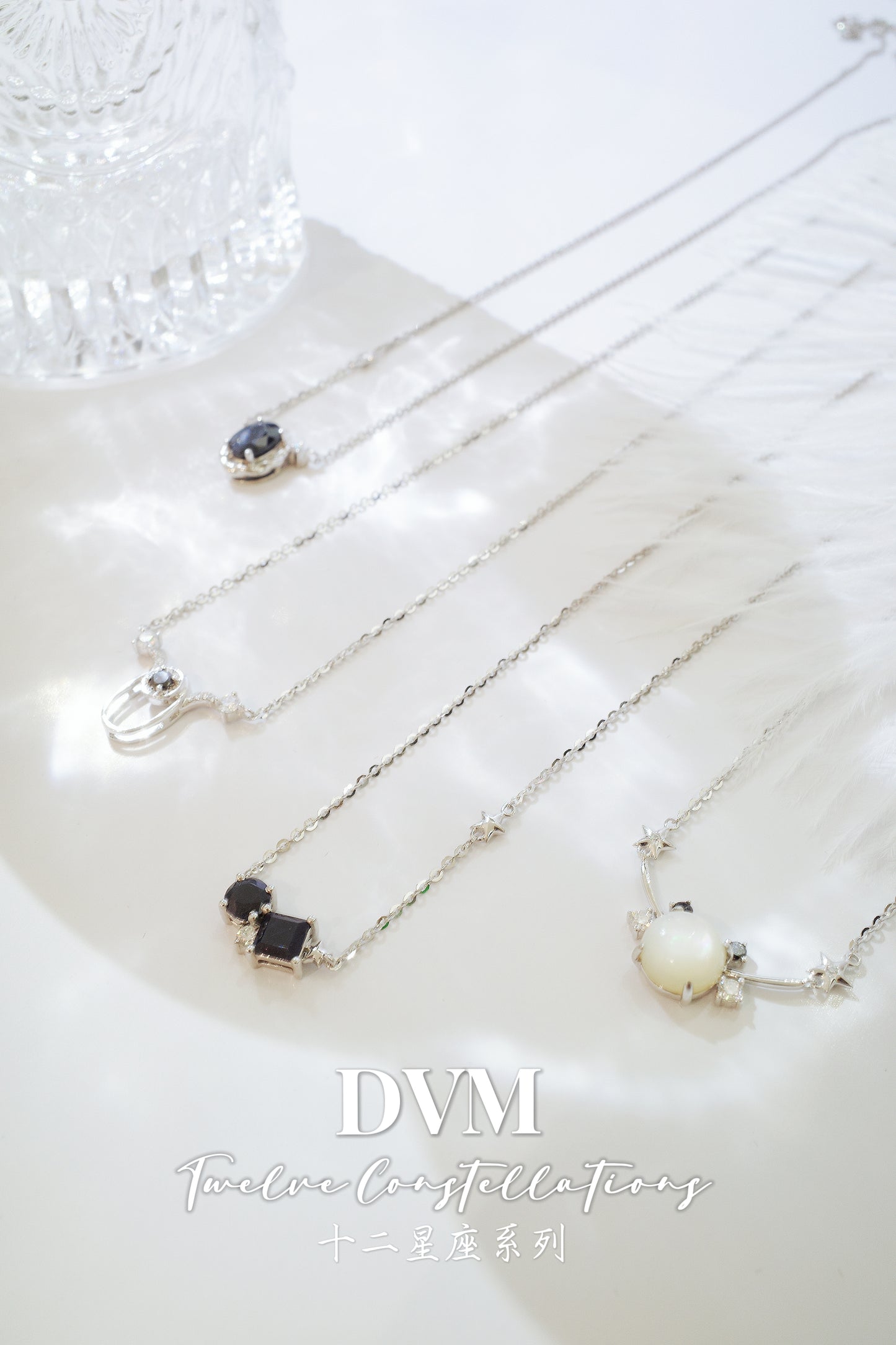 需訂製•Cancer•18K GOLD BLACK DIAMOND NECKLACE
