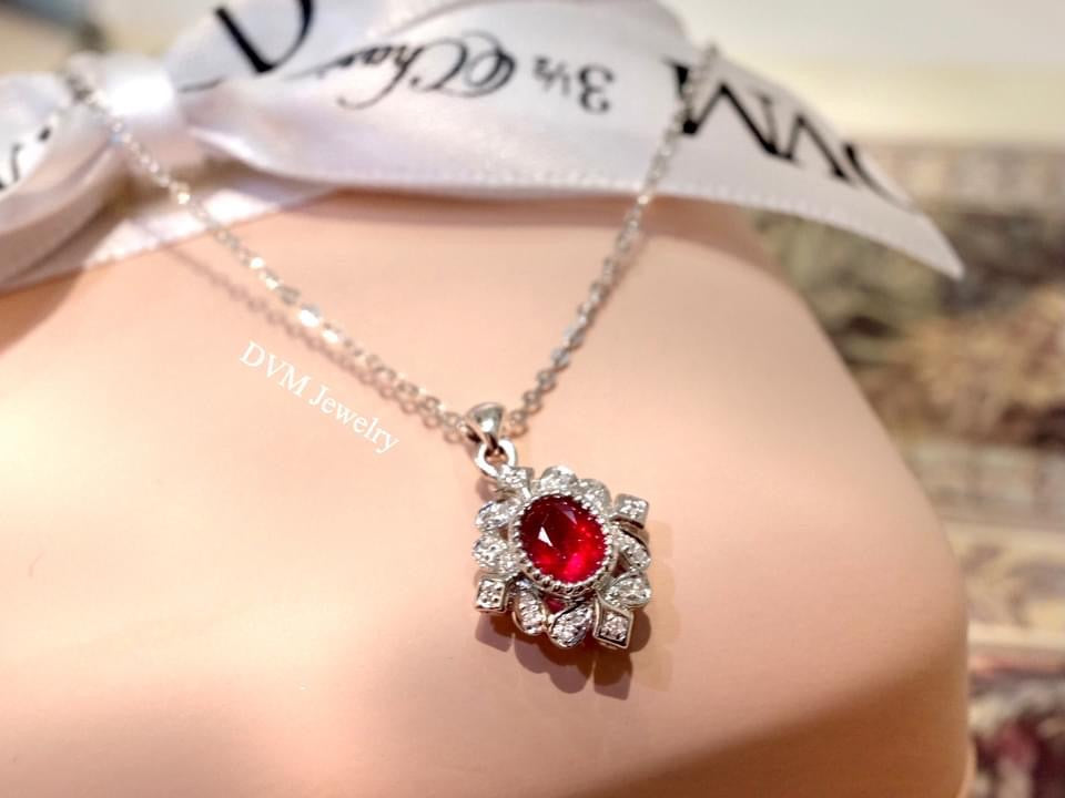 需訂製-18K GOLD RUBY PENDANT  | Gpru0006