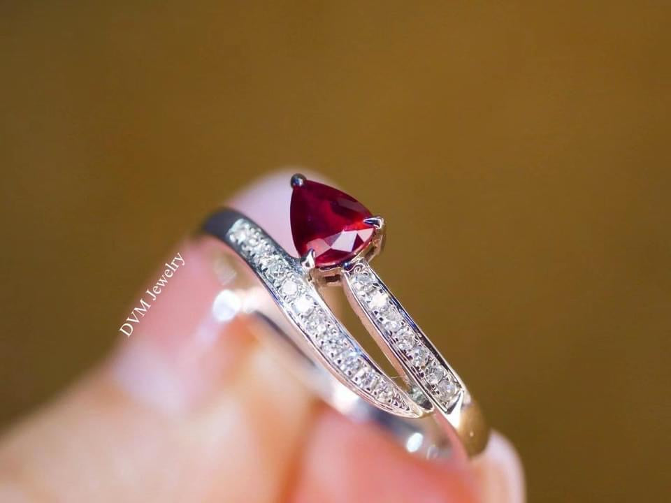 需訂製-18K GOLD RUBY RING