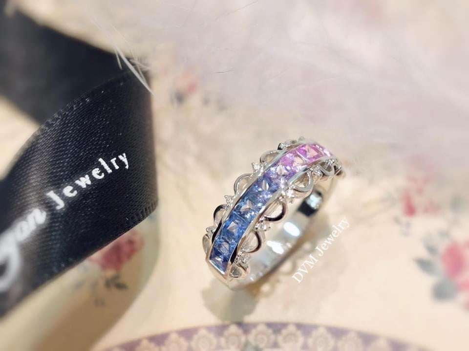 18K GOLD PINK SAPPHIRE RING | Grr0016