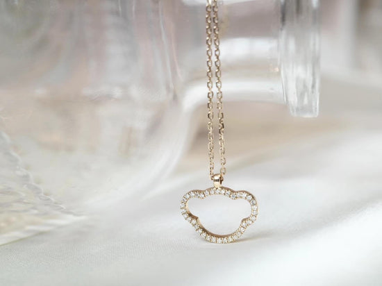 18K GOLD DIAMOND NECKLACE | Dnw0022