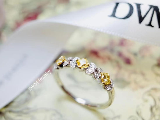 需訂製-18K GOLD YELLOW DIAMOND RING | Dry0006