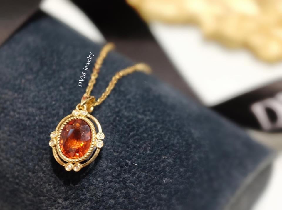 需訂製-18K GOLD FANTA STONE PENDANT | Gpf0001