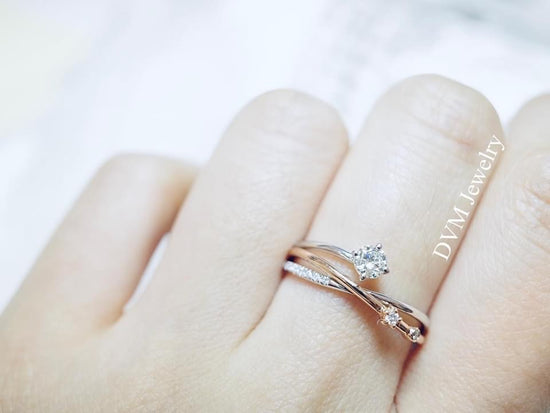 18k GOLD DIAMOND RING | Drw0052