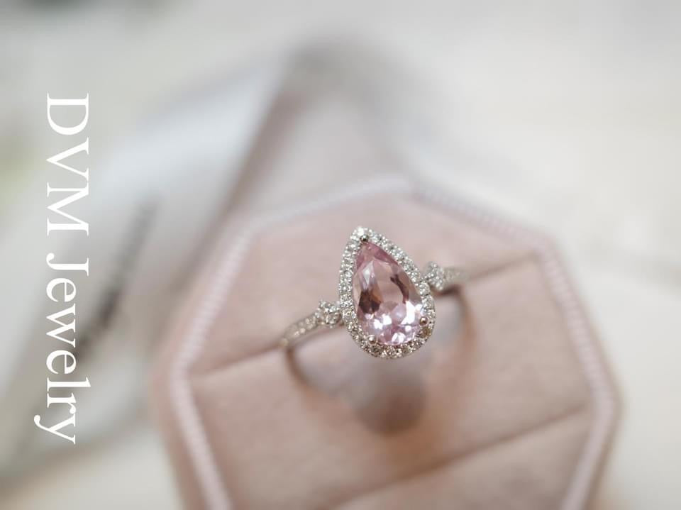 需訂製-18K GOLD MORGANITE RING | Grm0001