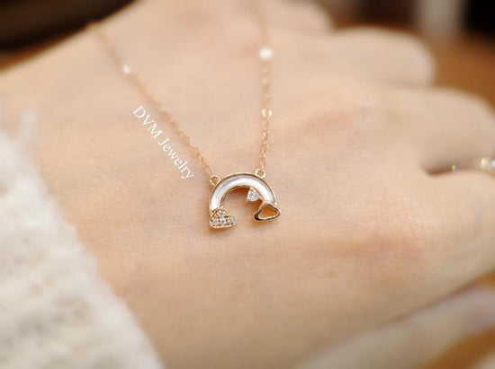 需訂製-18K GOLD WHITE SHELL DIAMOND | Dnw0008