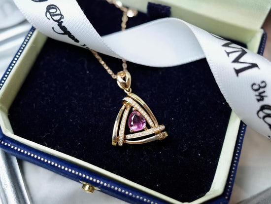 需訂製-18K GOLD TOURMALINE PENDANT | Gpto0009