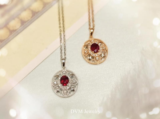 需訂製-18K GOLD RUBY PENDANT  | Gpru0004