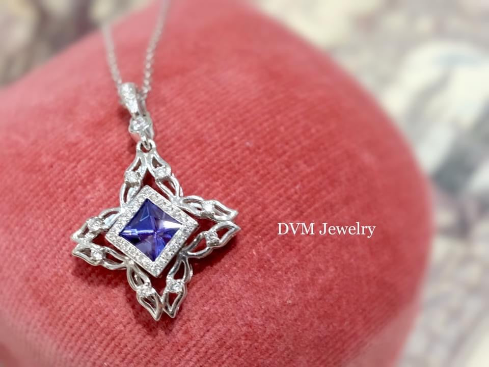 需訂製-18K GOLD TANZANITE PENDANT | Gpta0001