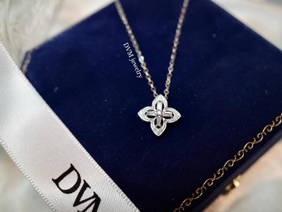 18K GOLD DIAMOND NECKLACE | Dnw0036