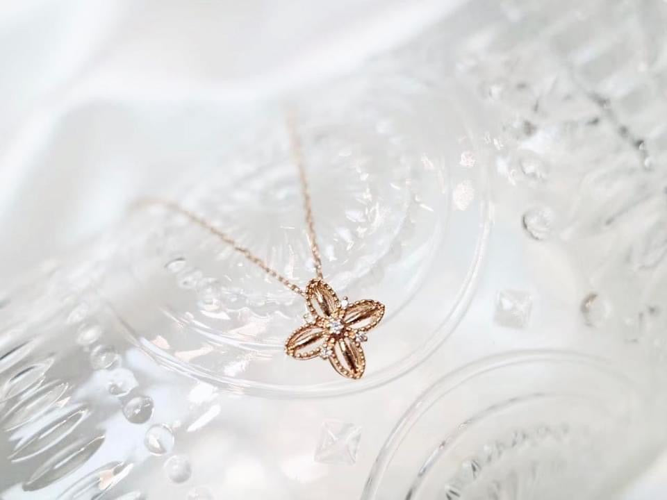 需訂製-18K GOLD DIAMOND NECKLACE | Dnw0012