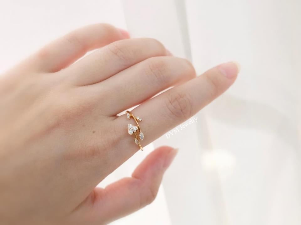 需訂製-18K GOLD DIAMOND RING | Drw0023