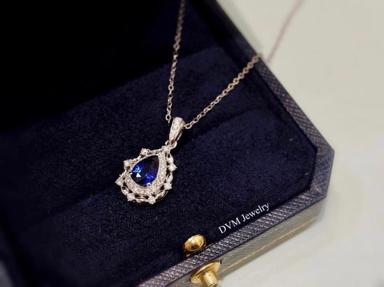 需訂製-18K GOLD SAPPHIRE PENDANT | Gps0012