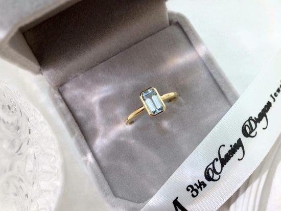 需訂製-18K GOLD AQUAMARINE RING | Gra0007