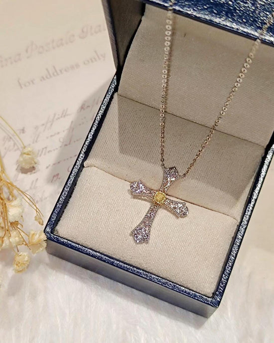需訂製-18K GOLD YELLOW DIAMOND NECKLACE | Dny0006