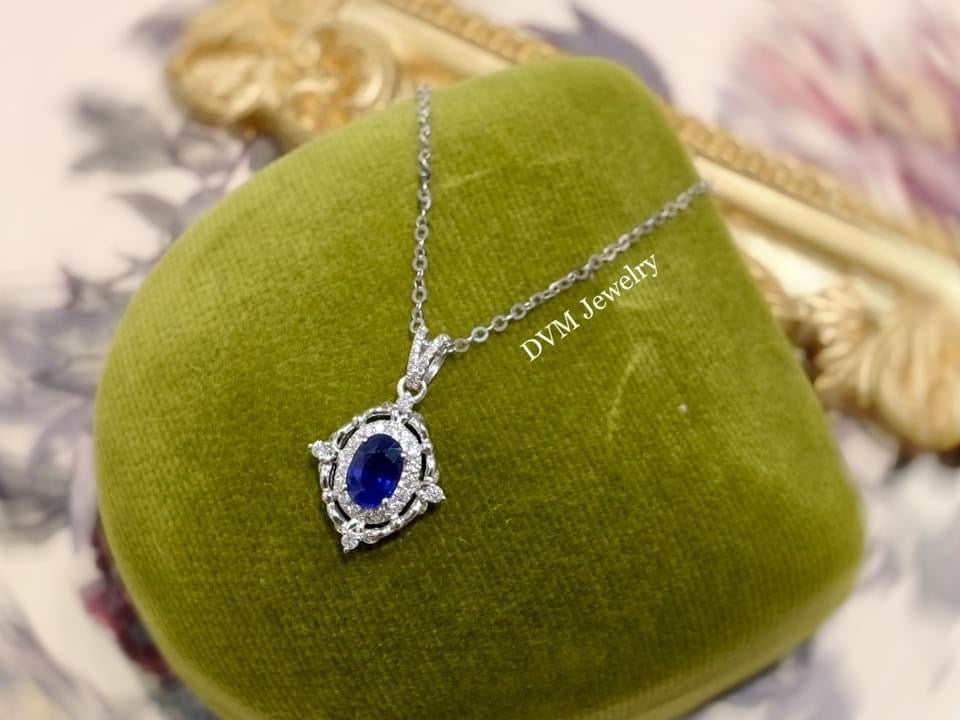 需訂製-18K GOLD SAPPHIRE PENDANT | Gps0014
