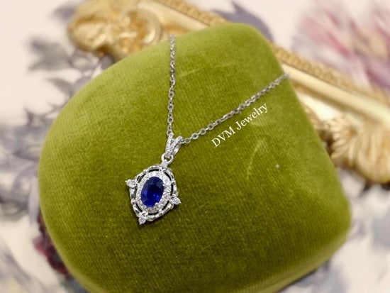 需訂製-18K GOLD SAPPHIRE PENDANT | Gps0014
