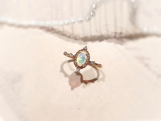 需訂製-18K GOLD OPAL RING | Gro0003