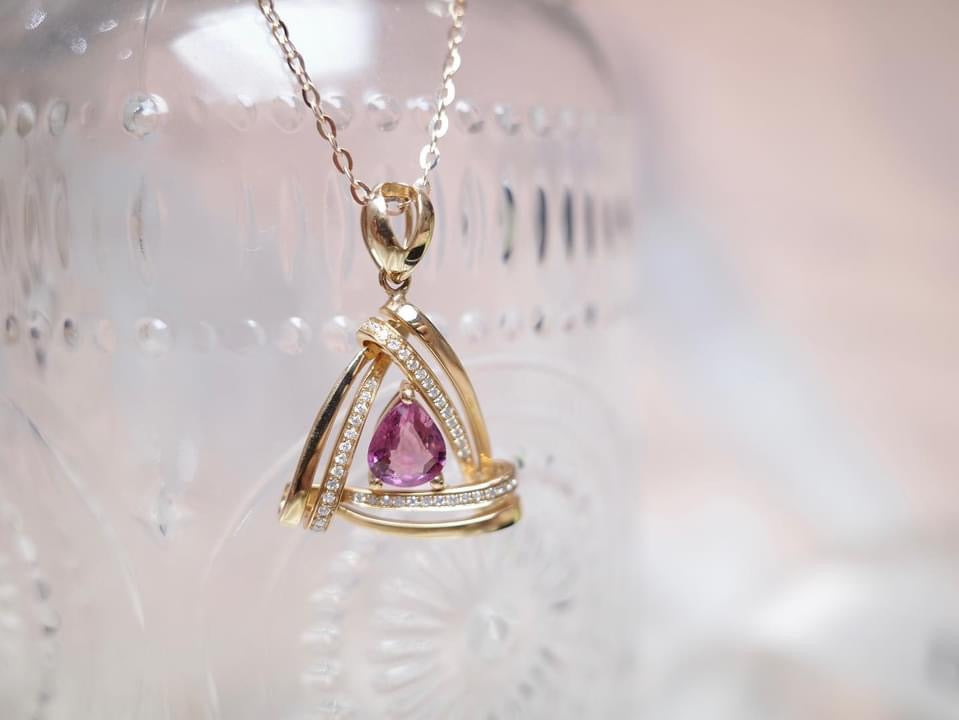 需訂製-18K GOLD TOURMALINE PENDANT | Gpto0009