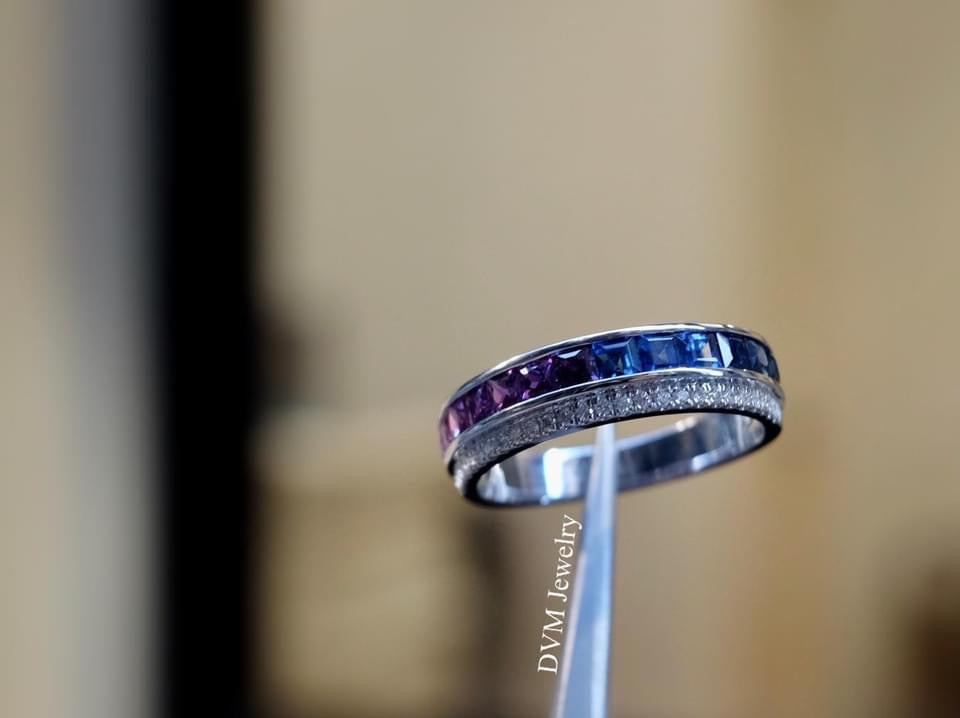 需訂製-18K GOLD PURPLE SAPPHIRE RING | Grr0010