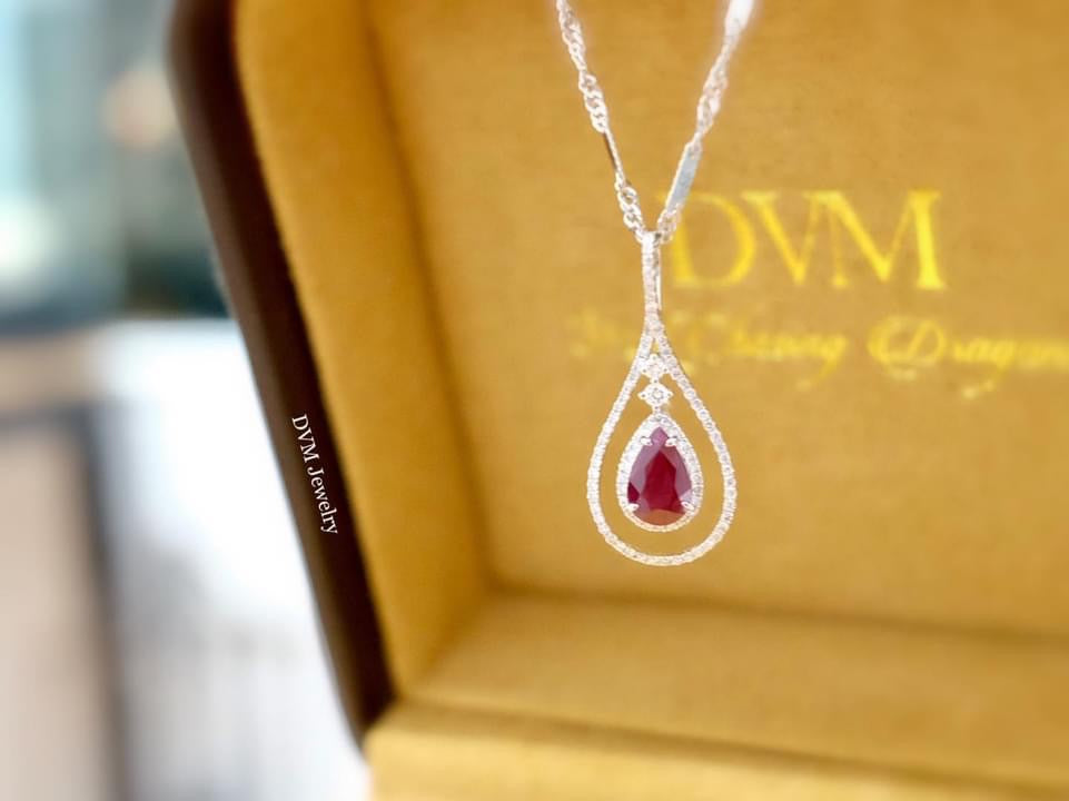 需訂製-18K GOLD RUBY PENDANT  | Gpru0005