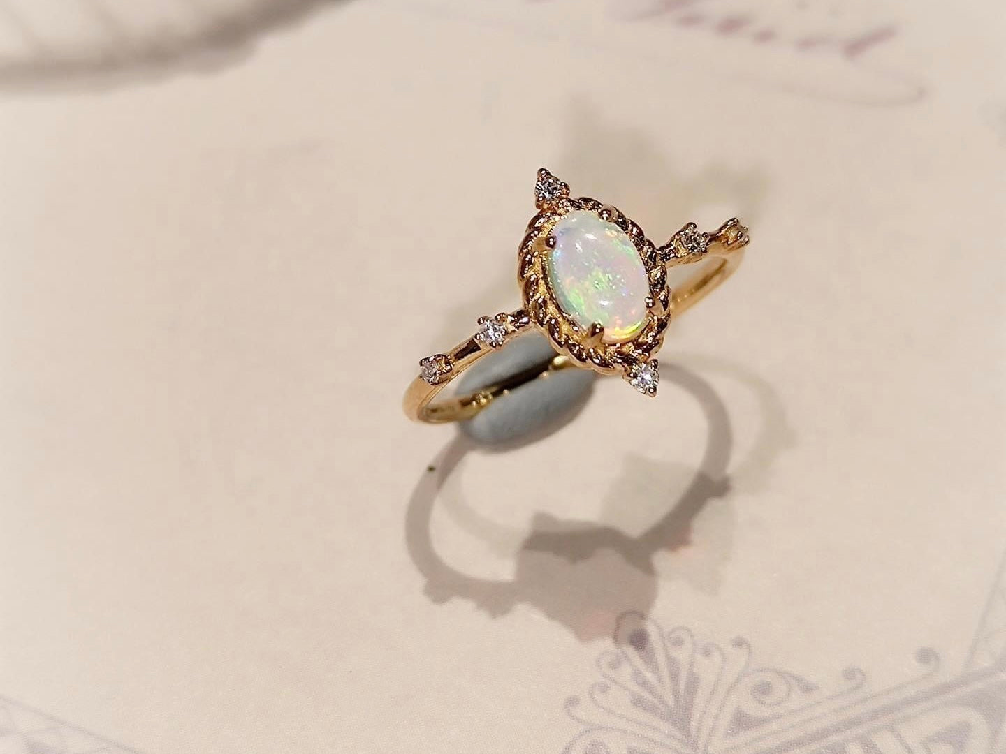 需訂製-18K GOLD OPAL RING | Gro0003