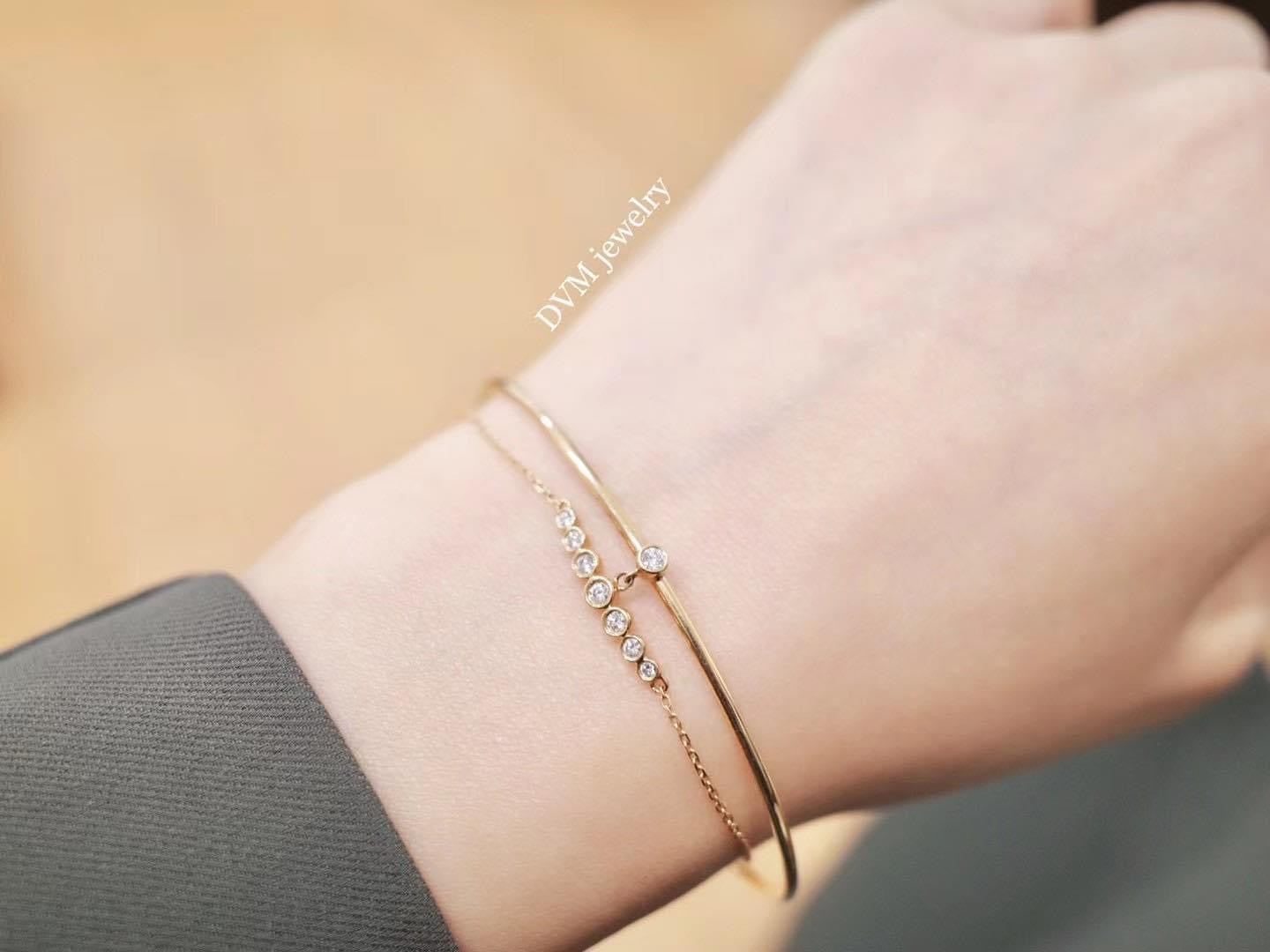 需訂製-18K GOLD DIAMOND BRACELET | Dbw0004