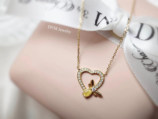 需訂製-18k GOLD YELLOW DIAMOND NECKLACE | Dny0002