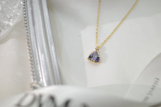 需訂製-18K GOLD TANZANITE NECKLACE | Gnta0003
