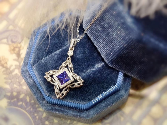 需訂製-18K GOLD TANZANITE PENDANT | Gpta0001